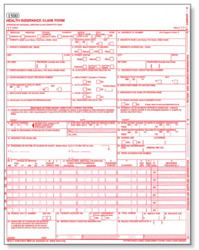 HCFA medical billing Form