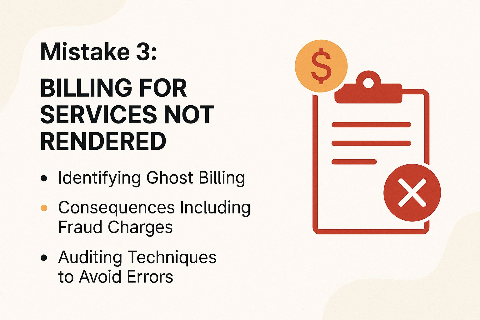 Mistake 3: Billing for Services Not Rendered